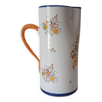 Vintage 60s hand painted pitcher Talavera Spain