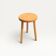 Vintage varnished beech tripod stool