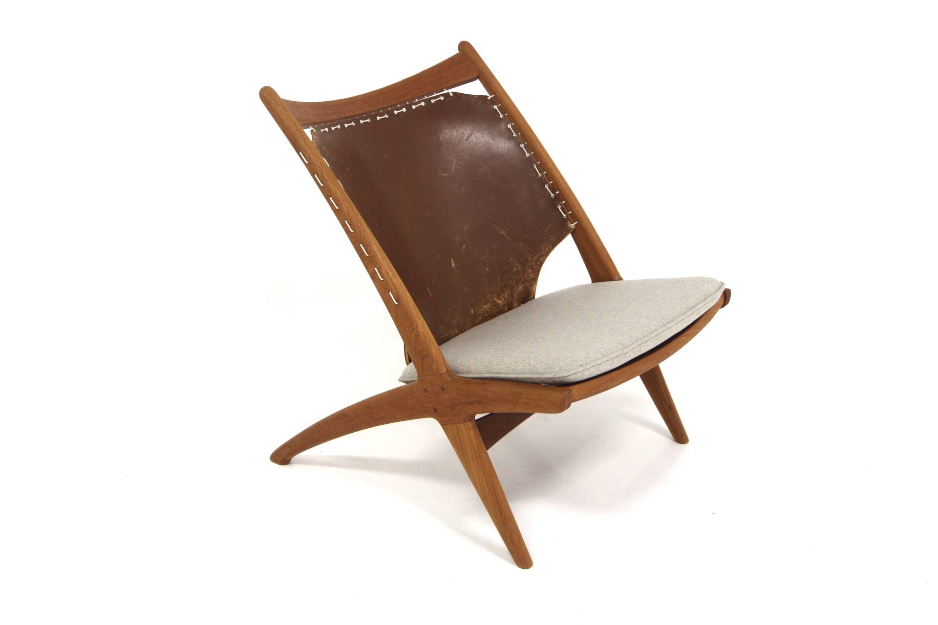 "Krysset / The Cross Chair" armchair Fredrik Kayser, Gustav Bahus, Norway, 1960