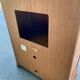 Armoire meuble tv bonnetière en merisier massif 80s