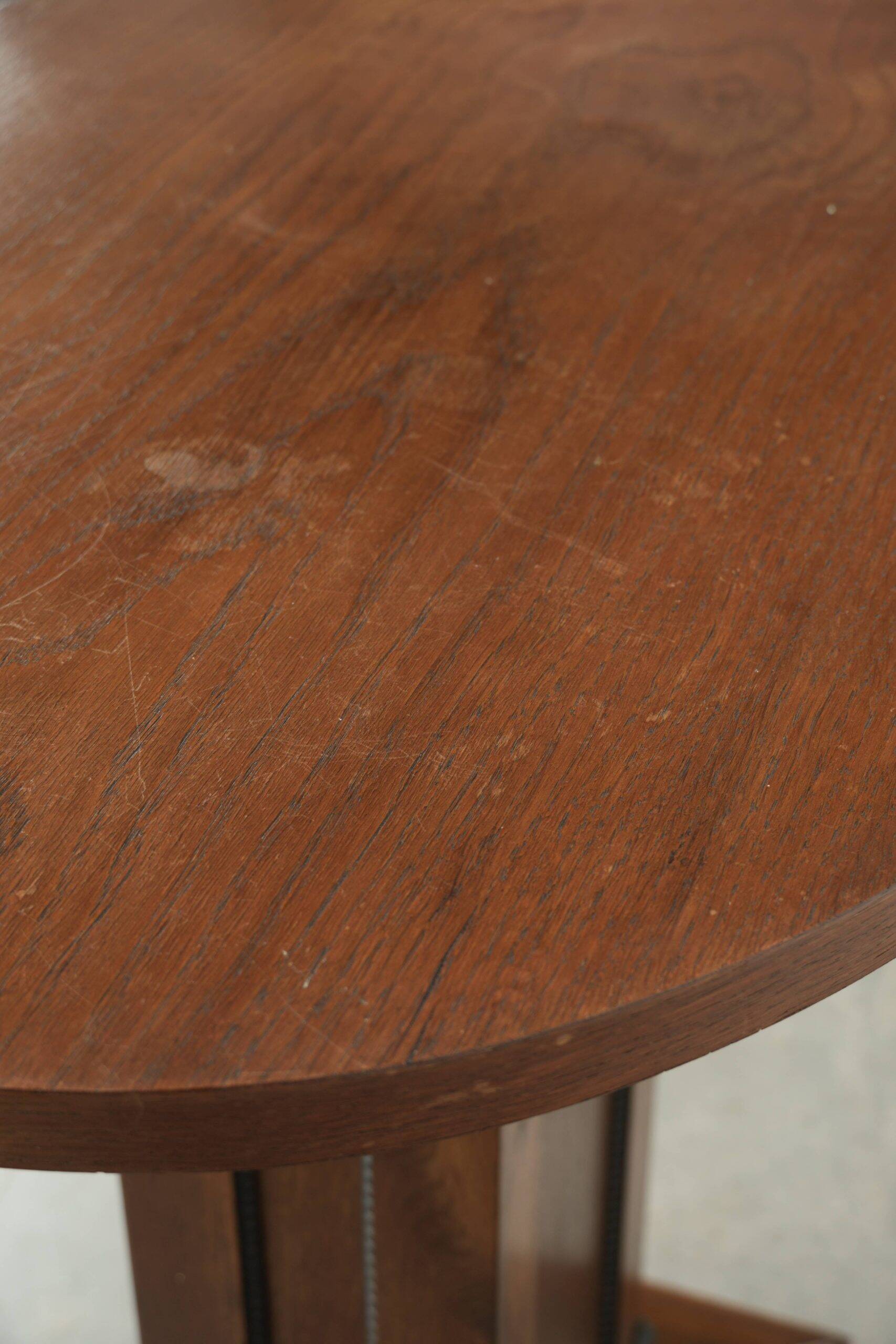 Dutch oak side table / centre table in Amsterdam School design