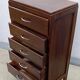 Scandinavian bedside chest of drawers mid-century vintage compass feet