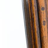 Miroir vintage octogonal en bois massif avec détails sculptés