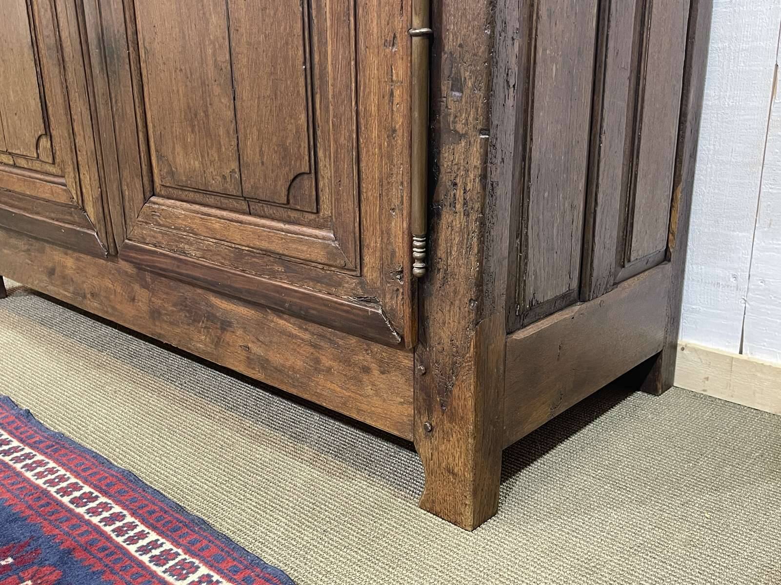 19th century rustic oak wardrobe