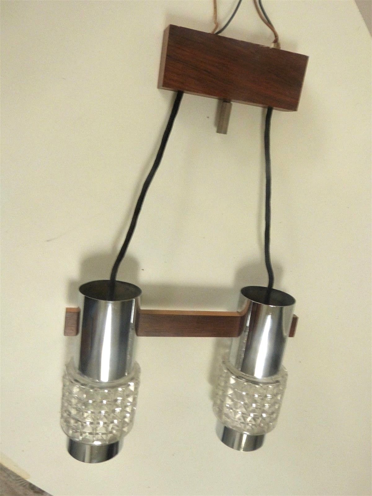 Chandelier 2 design lights Scandinavian modernist 50s 60s
