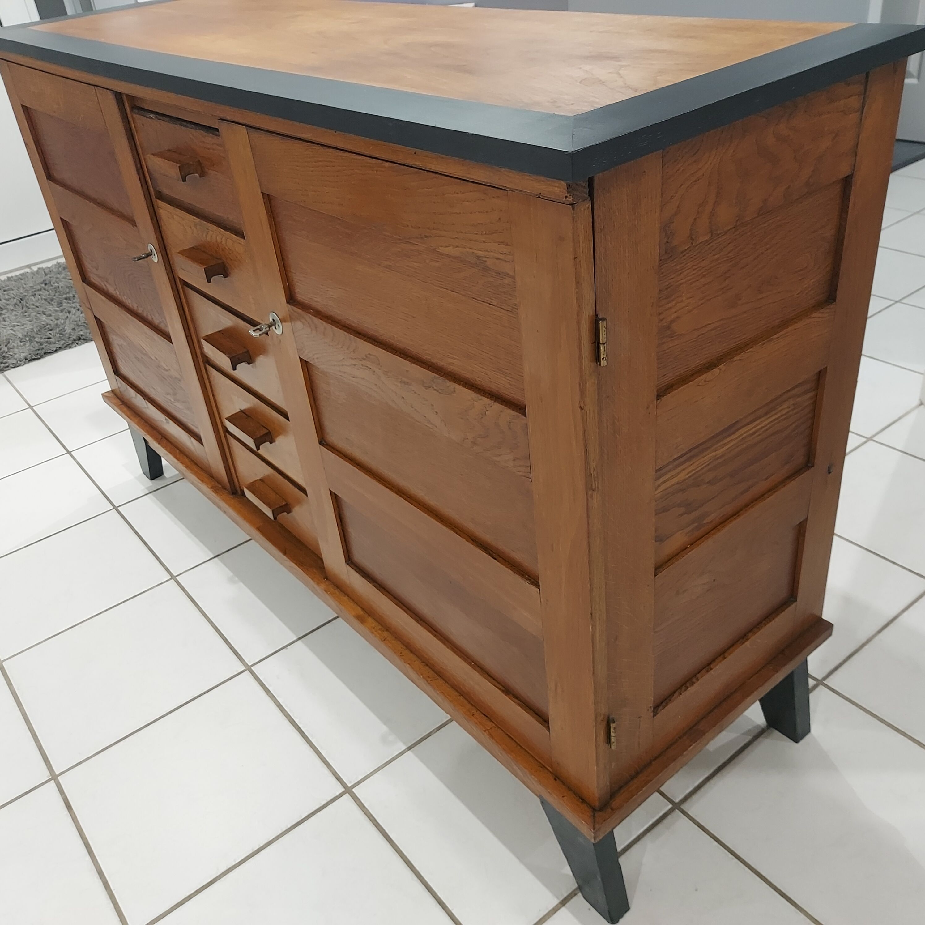Furniture Enfilade René Gabriel vintage 1960s.