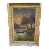 19th century pond landscape