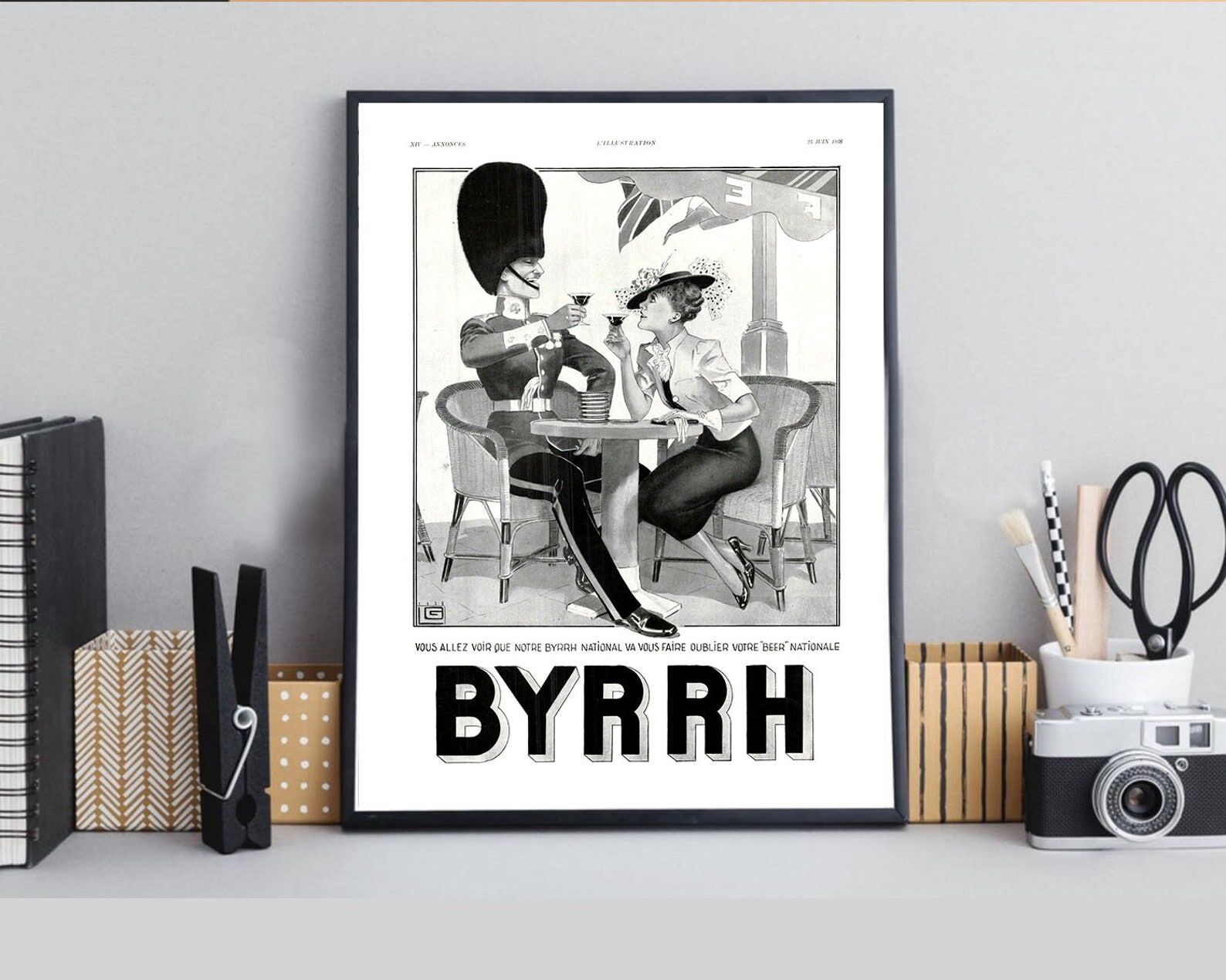 Vintage poster 30 years BYRRH 30x40cm