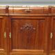 Art Deco sideboard in walnut with a marble top