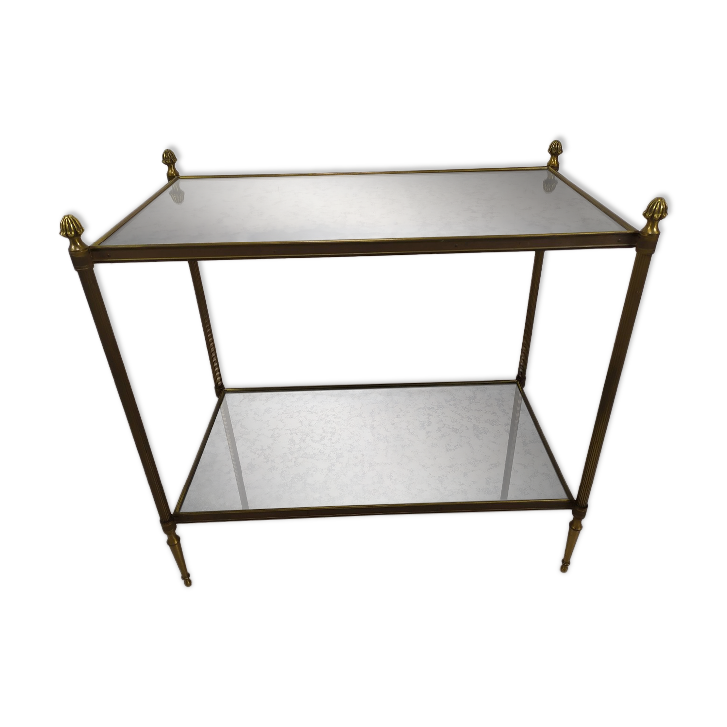 Louis XVI gilded brass console