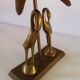 Duo of brass statuettes