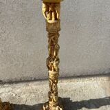 Pair of sculpted resin columns