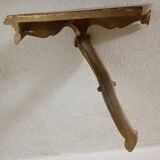 Wall lamp console in gilded wood