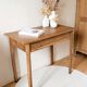 Table bureau console chêne massif 