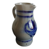 Blue gray stoneware pitcher 1L.