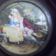 Peinture miniature gouache " Scène galante " signée BAUDOIN
