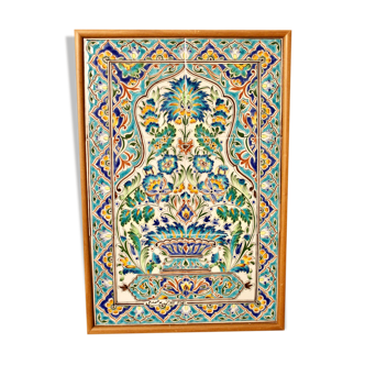 Oriental ceramic tile panel