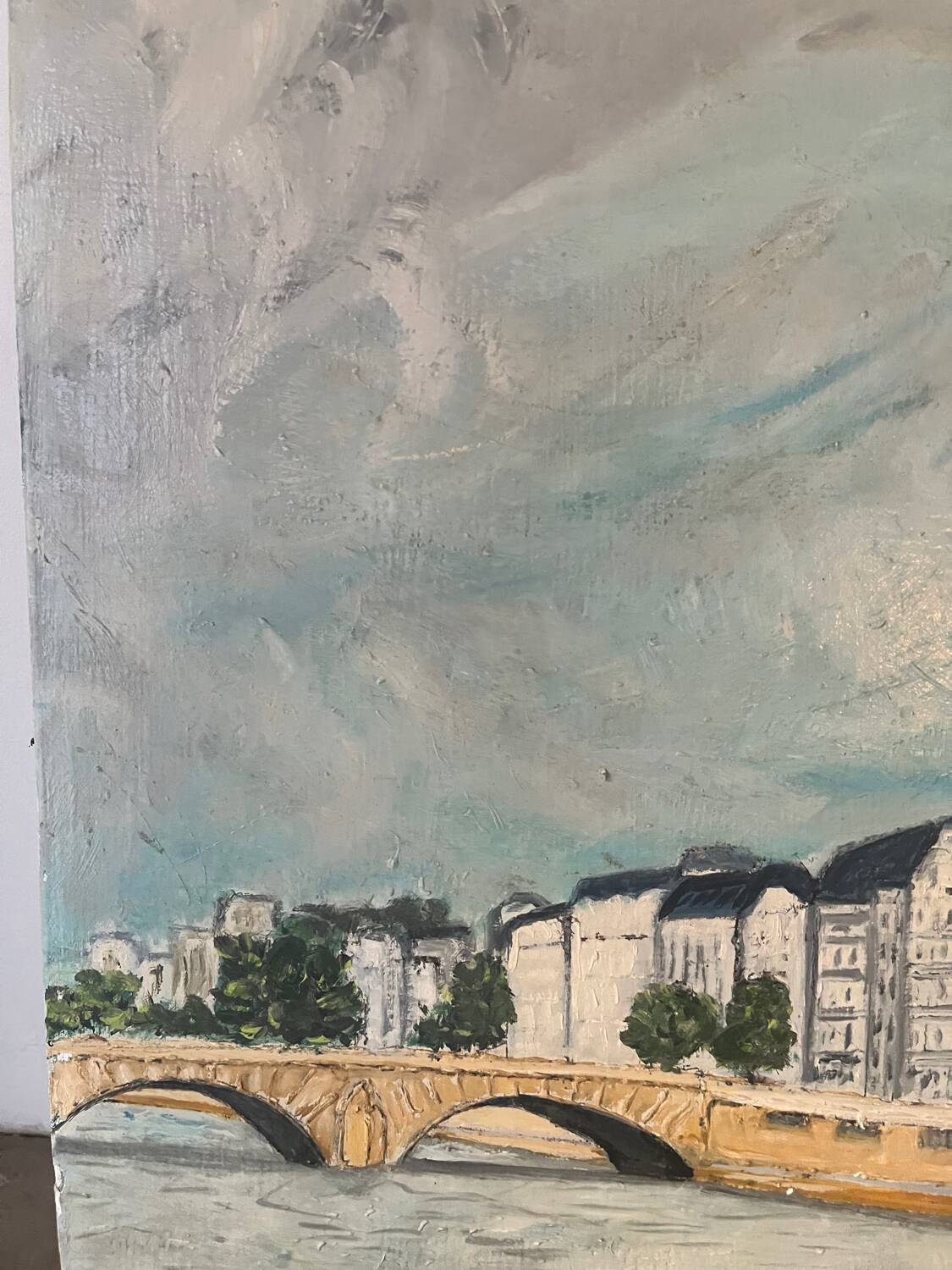Paris quai d'Orsay, oil on canvas