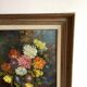Bouquet of flowers oil on panel