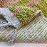 Traditional handmade Beni Ouraine rug, size 140 x 260 cm