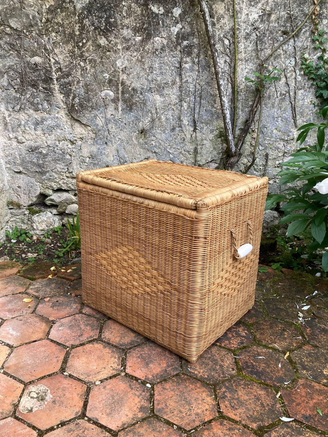 Vintage wicker chest