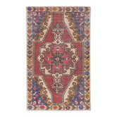 Vintage Turkish handmade rug 143x216 cm