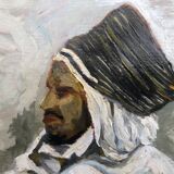 Portrait of enturbane man