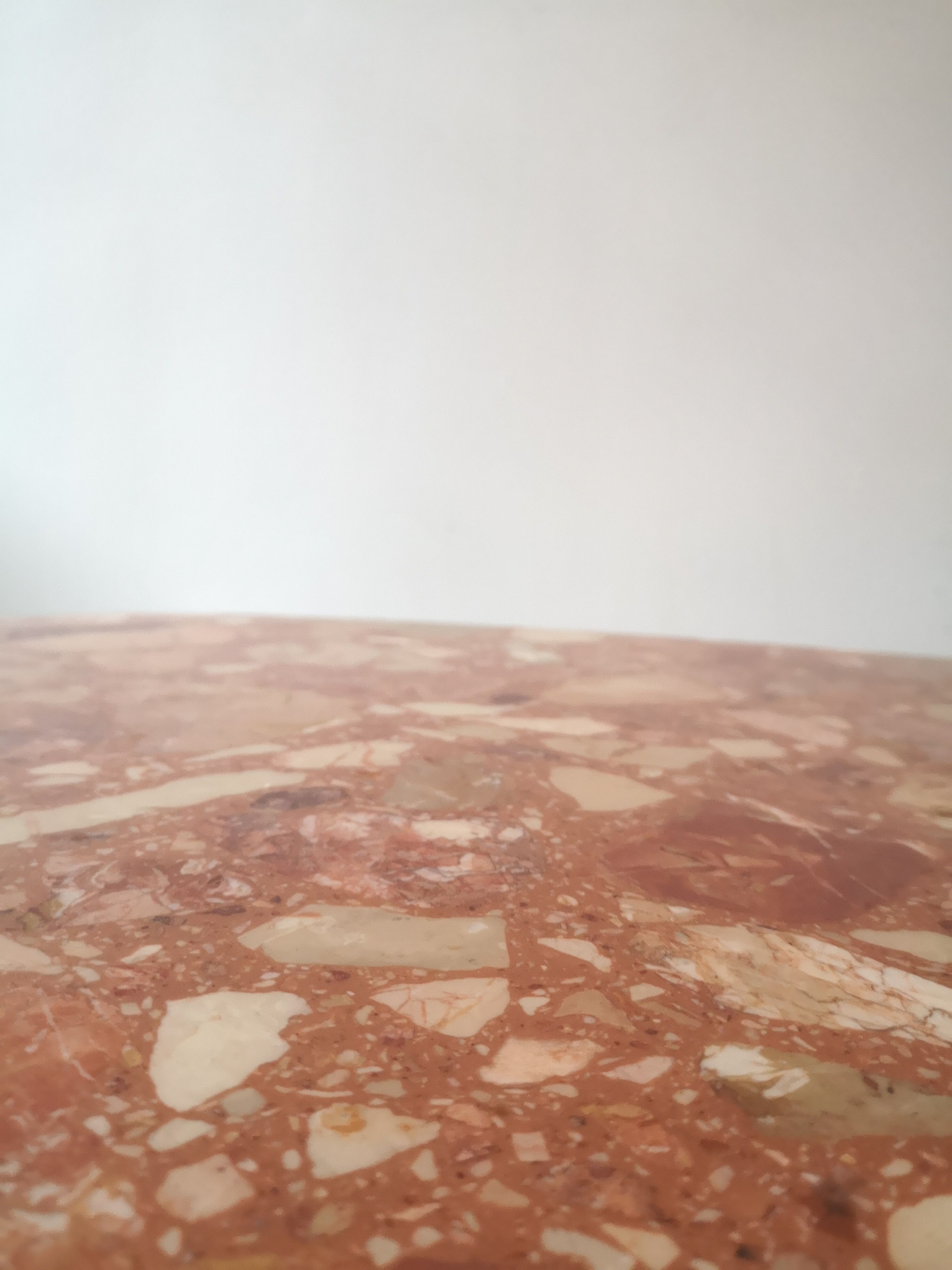 Pink marble coffee table, 1970