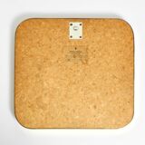 Beautiful original Mid Century Modern "Zier-Form" wall mirror with heavy br