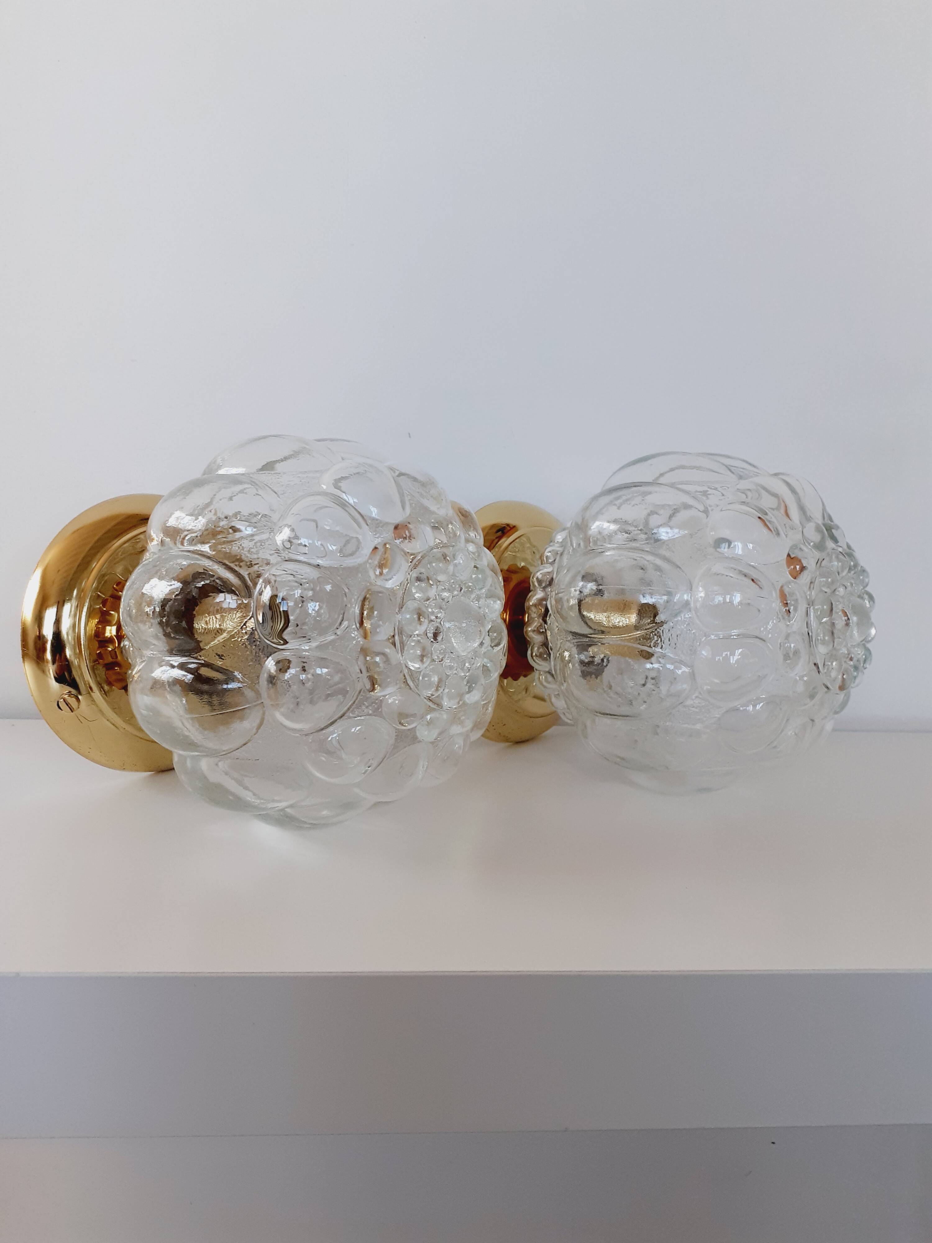 Pair of wall or ceiling lights