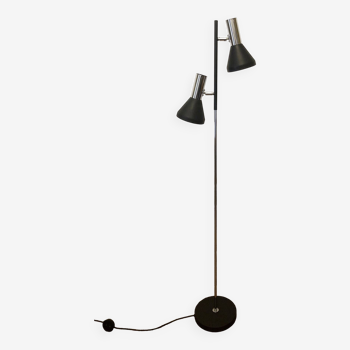 Minimalist articulated floor lamp in chrome 1970 - Hustadt Leuchten - Germany