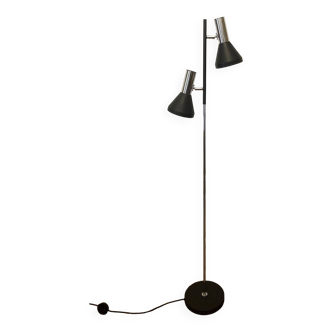 Minimalist articulated floor lamp in chrome 1970 - Hustadt Leuchten - Germany