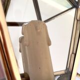 Mirror wall lamp, brass 50s