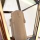 Mirror wall lamp, brass 50s