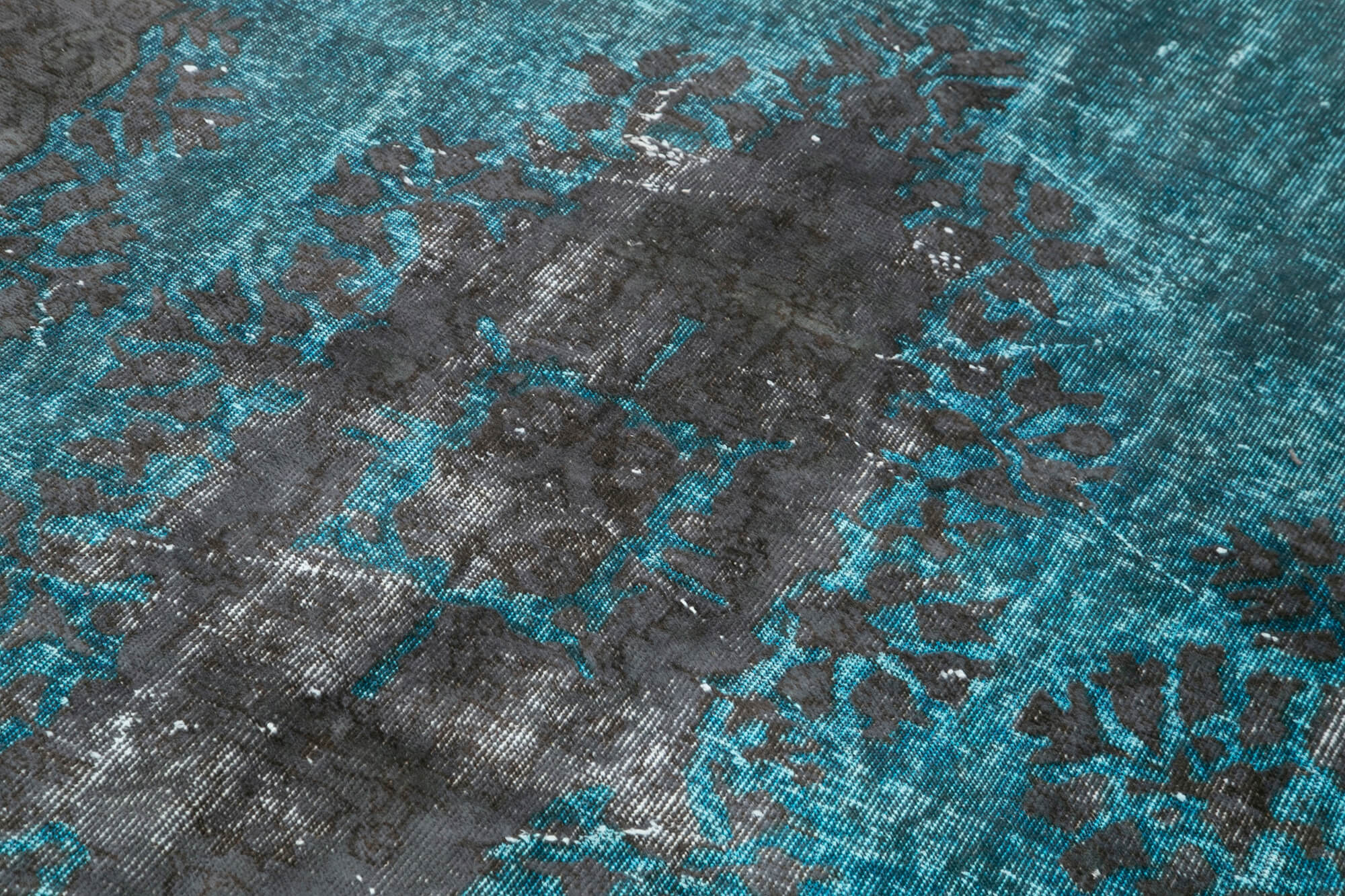 Handmade Hi-Low Pile Oriental 1970s 156 cm x 265 cm Grey Rug