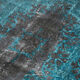 Handmade Hi-Low Pile Oriental 1970s 156 cm x 265 cm Grey Rug