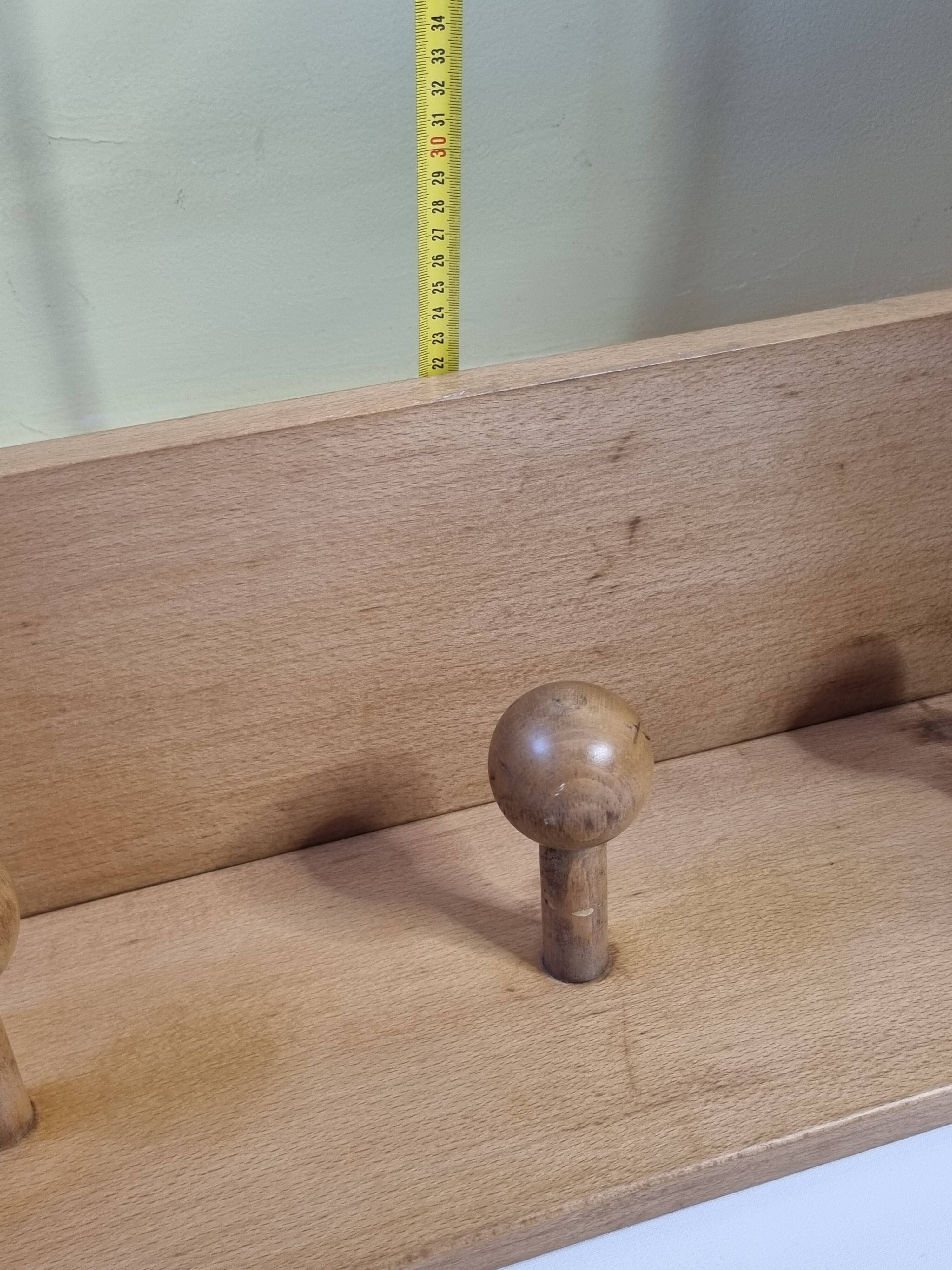 Wall-mounted coat rack, alpine design