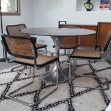 Table tulip chrome 70s