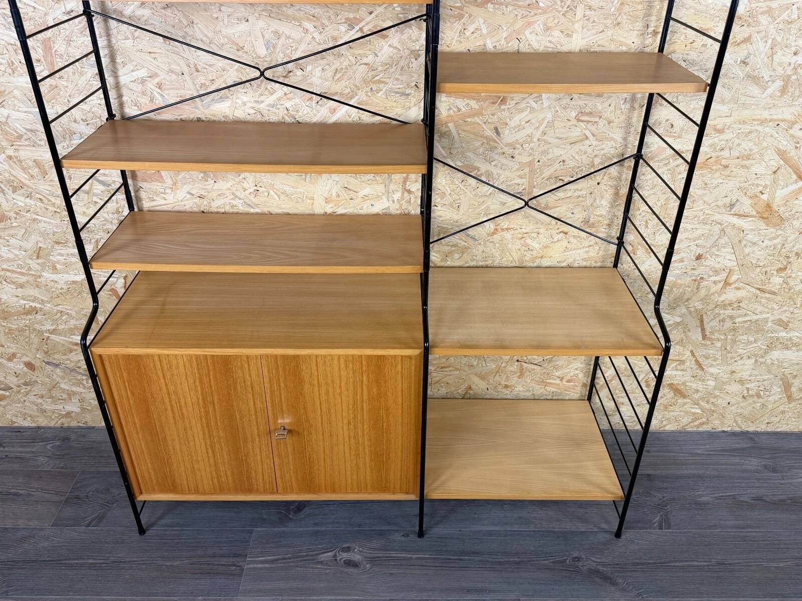 1960s 1970s Ash Shelving System Wall Unit from WHB Germany