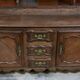 Louis XV oak buffet in enfilade style.
