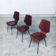 Mid-Century Modern Plywood Side Chairs attributed to Carlo Ratti for Legni Curvati, Italy, 1950s, Set of 3