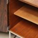 Vintage sideboard by Luigi Bartolini in rosewood and chrome metal, 1960