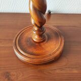 French lamp from the mid-20th century in twisted wood.