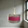 Vintage space age pink chandelier / suspension