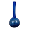 Vase soliflore verre bullé bleu