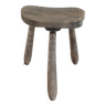 Brutalist tripod fir stool, 60s/70s