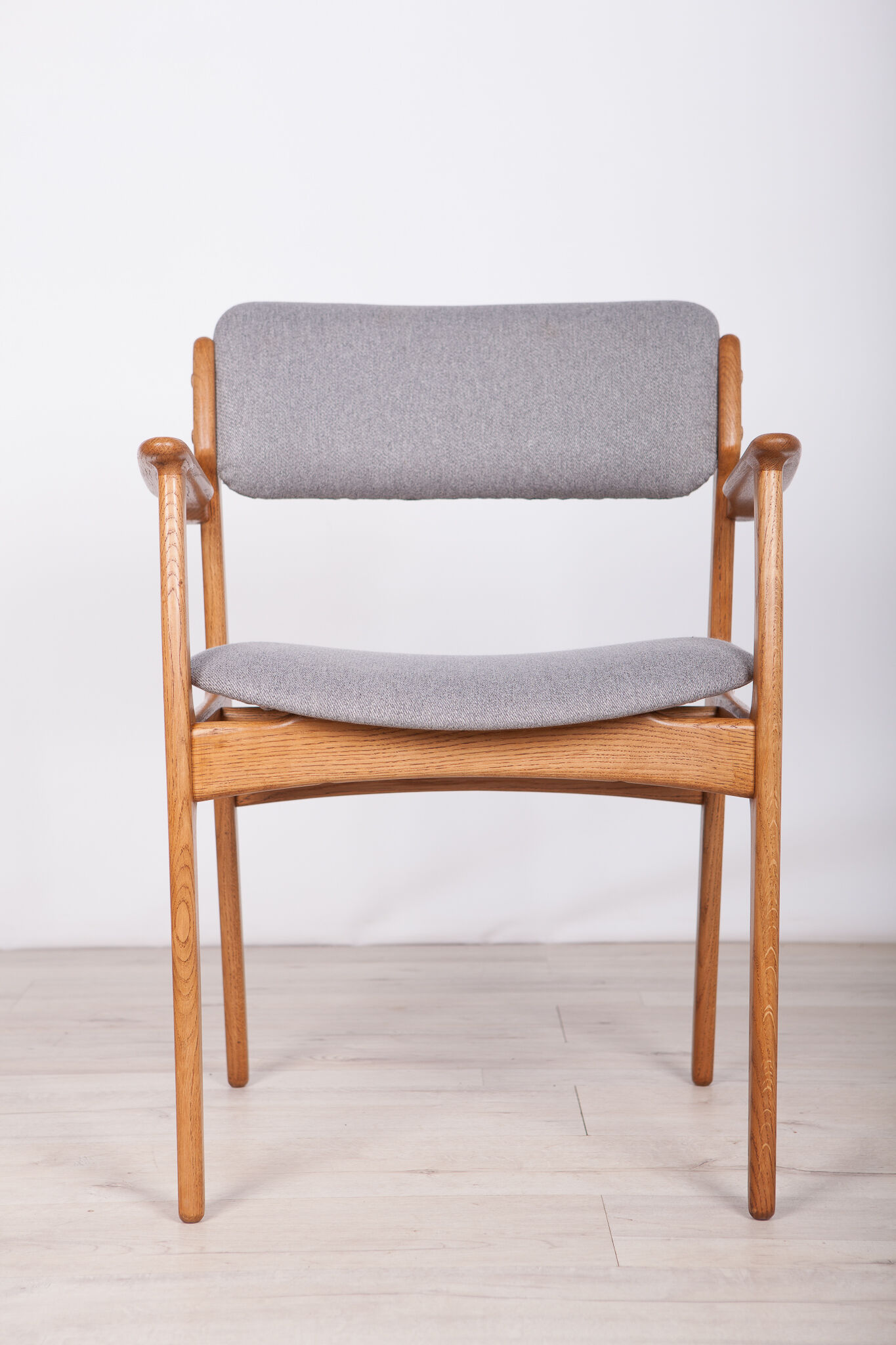 Oak Model 49 Dining Chairs by Erik Buch for Odense Maskinsnedkeri / O.D. Møbler, 1960s, Set of 6