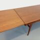 Table à manger scandinave rectangulaire vintage de Ejvind A. Johansson teck