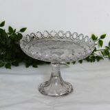 Flat, glass cake display