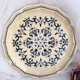 Decorative plate from Salins France decor Heugue 25.5 cm